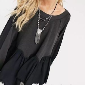 Free People Gold Duster Pullover